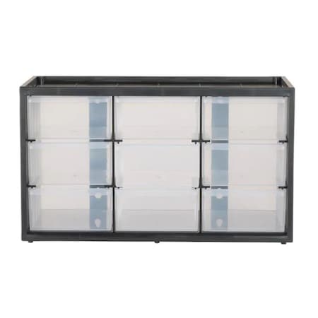 Stanley Stanley 14.25 in. W X 8.25 in. H X 6 in. D Storage Organizer Polypropylene 9 compartments Black/Clea STST40709